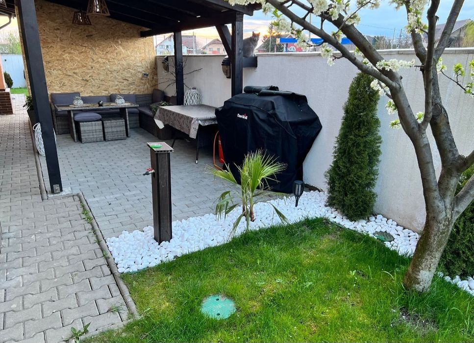 Piatra decorativa Alba Thasos marmura Pietricele amenajare gradina