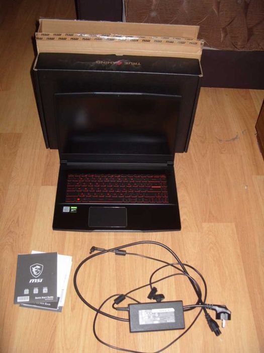 Лаптоп MSI GF63 Thin 10SCSR - 256GB+1TB, IPS 144Hz, 16RAM - 790лв