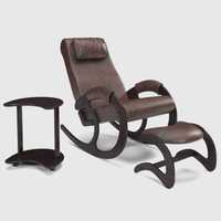 Кресло-качалка с банкеткой для ног и журнальным столиком(3 в 1)