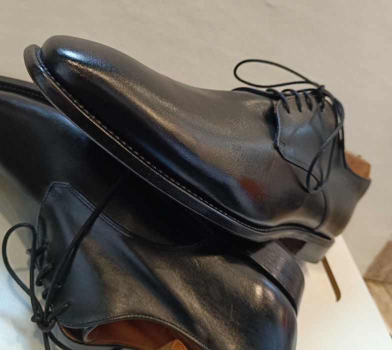 Pantofi de lux 43 43.5 lucrati manual LENDVAY & SCHWARCZ piele Goodyea