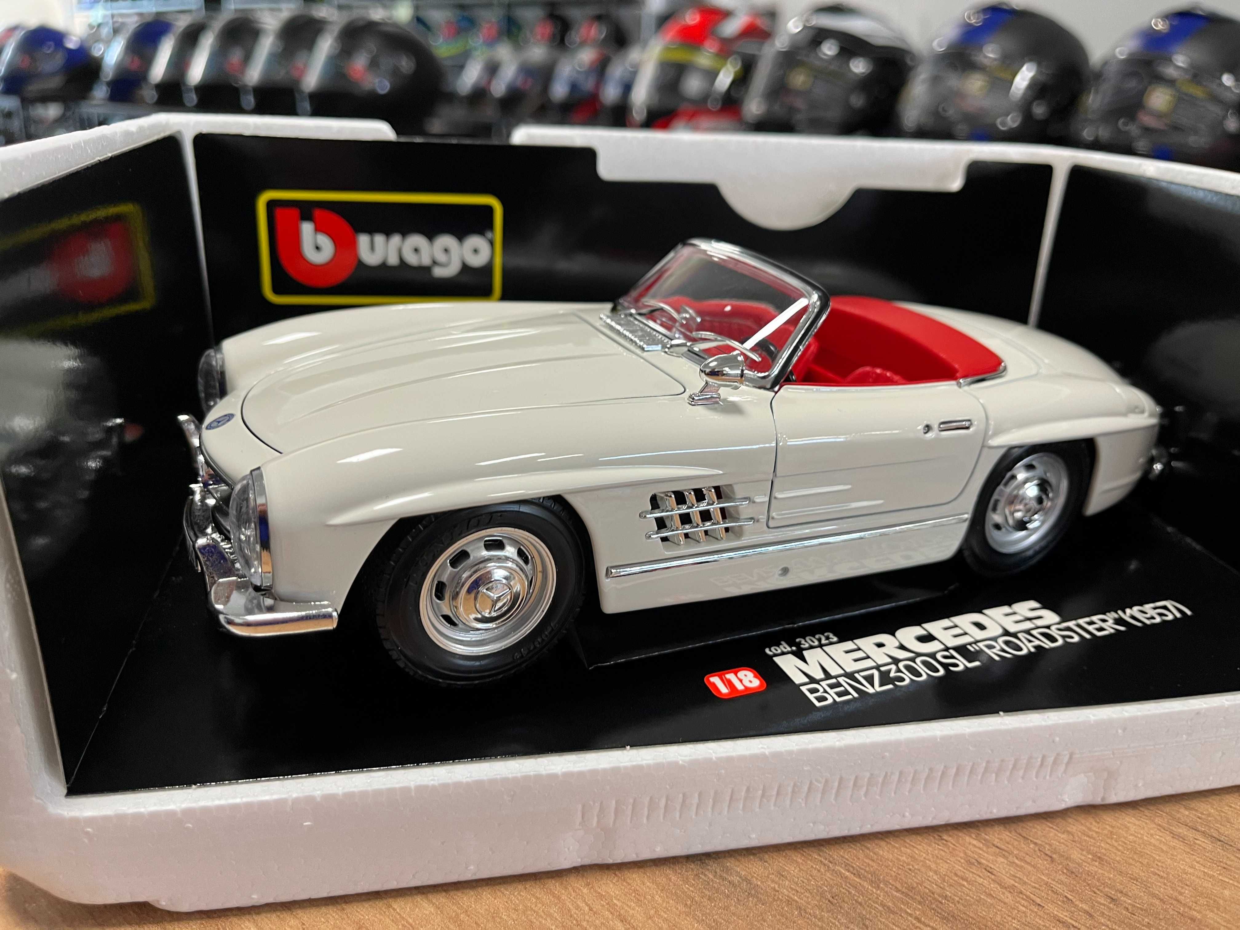 Рядък модел метална колекционерска количка MERCEDES 300 SL 1957г 1:18