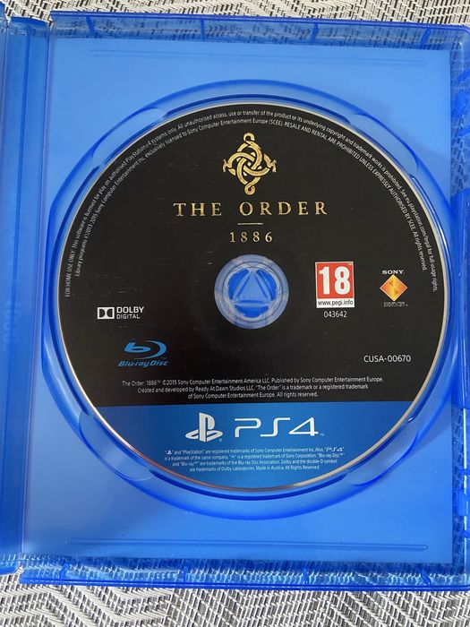 Игра За PS4 The Order 1886