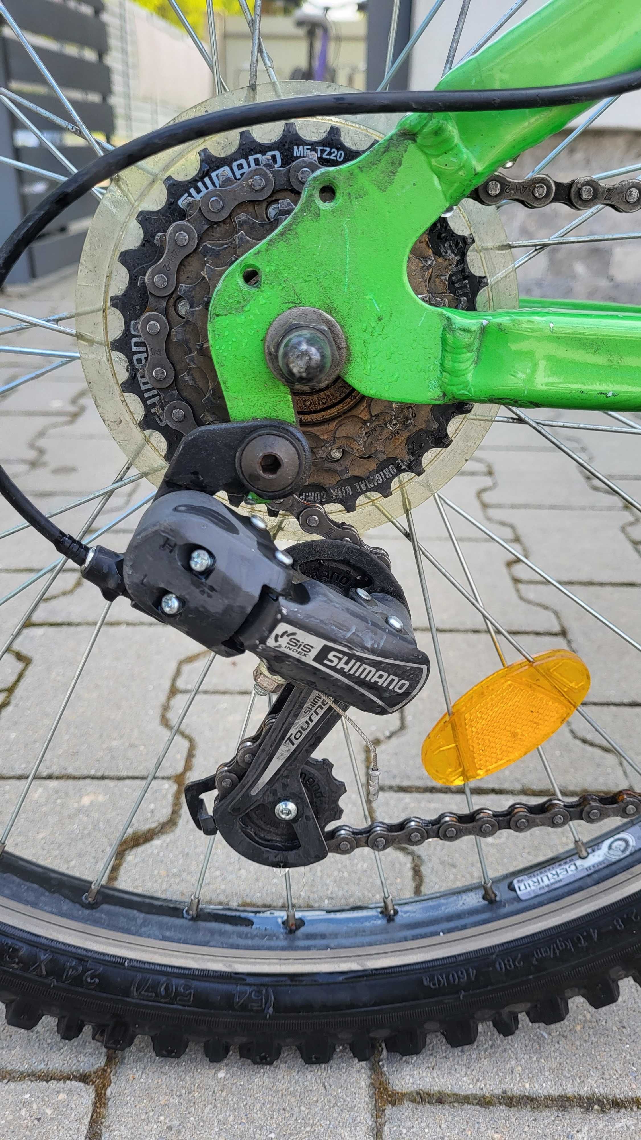 Bicicleta copii DHS Terrana 24 inch, echipata Shimano 3x6 viteze