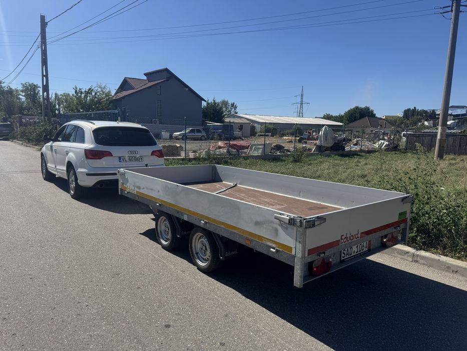 Remorca cu obloane 2 axe 2700 kg, ca noua EDUARDS - Germania