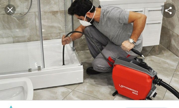 Чистка канализации с аппаратаом