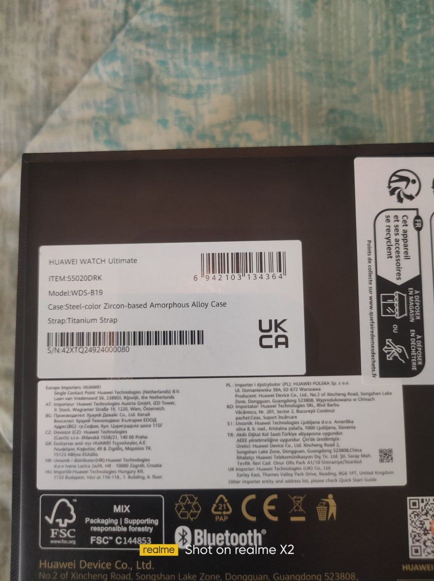Huawei Watch ultimate Green
