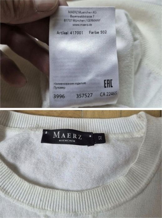 Pulover bărbați Maerz Muenchen - Tricotaj de calitate superioară - 52