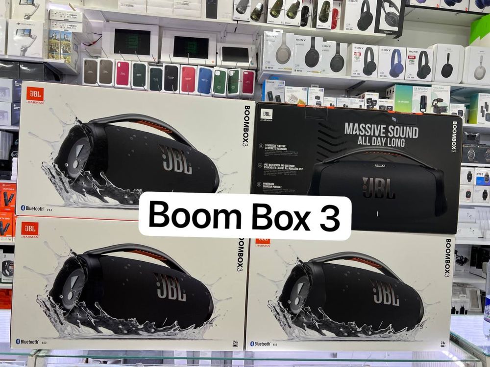 Boom Box 3 JBL в наличии Sotuvda bor