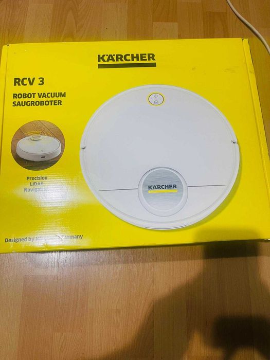 Robot aspirator Kärcher RCV 3 cu funcție de mop, laser LiDAR - defect