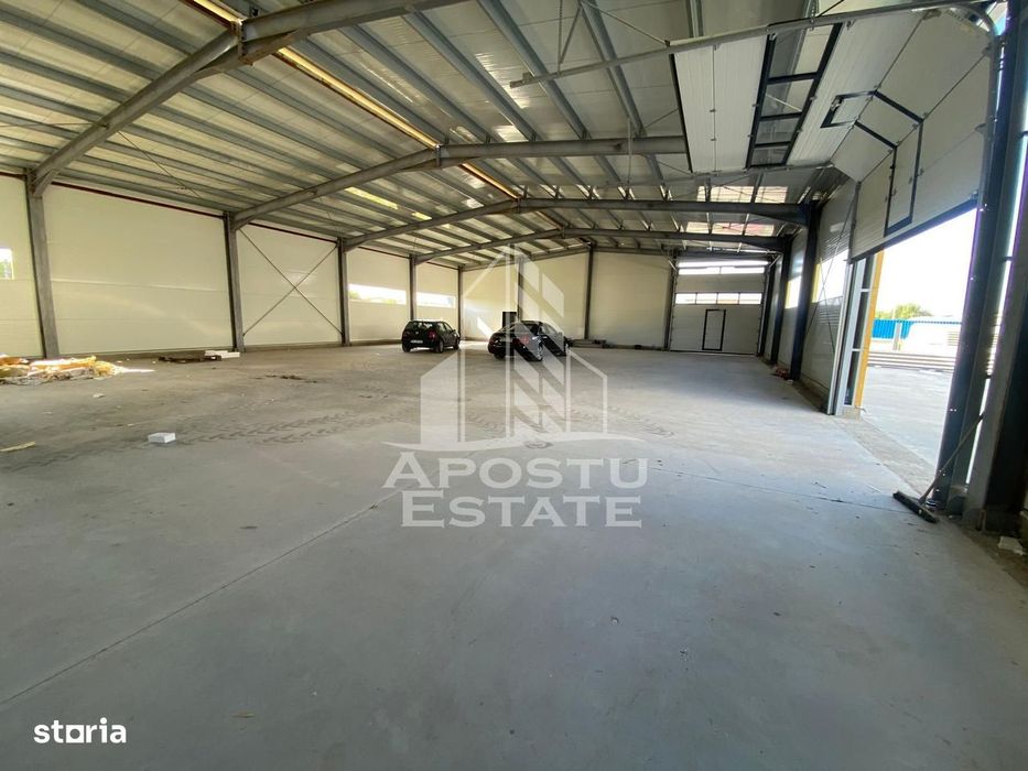 Hala noua de inchiriat 550 mp, birouri, parcare, Sacalaz.