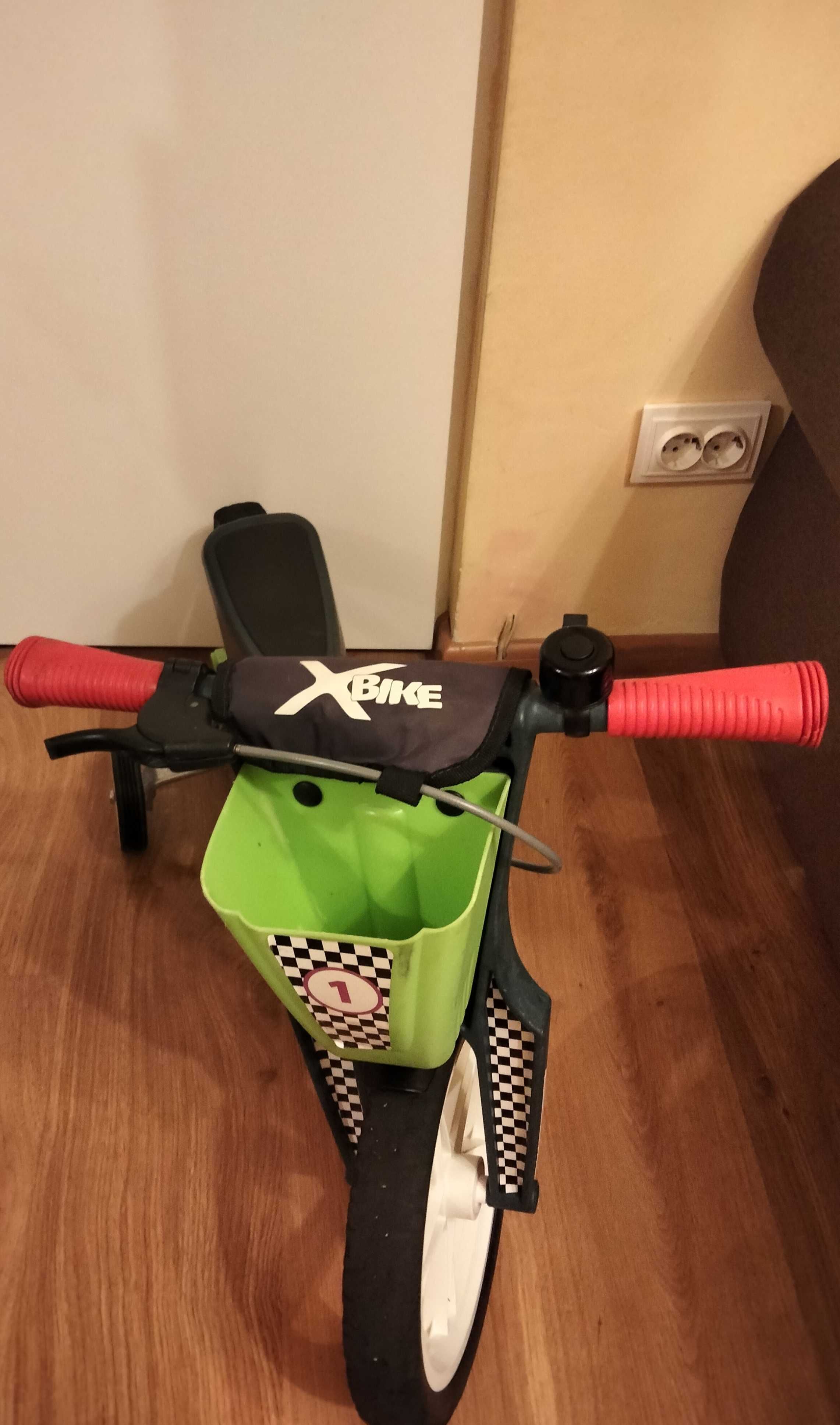 Bicicleta Xbike pentru copii fără pedale, cu roti ajutatoare si frane