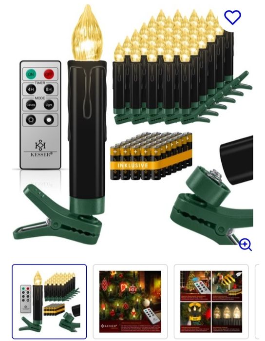 Lumânări led ptr brad Craciun