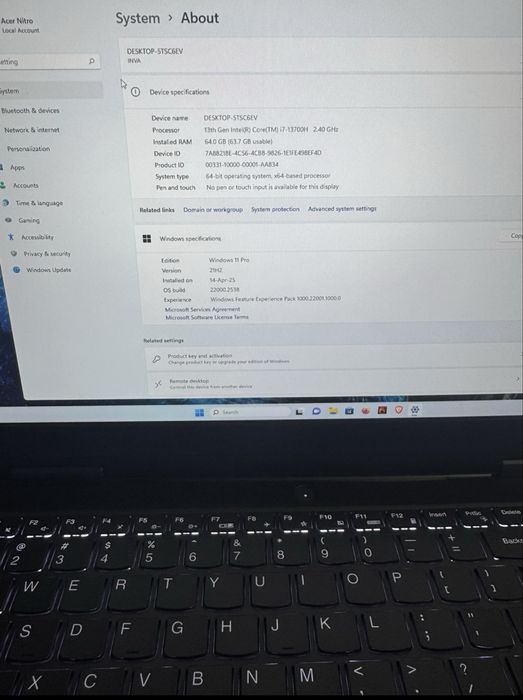 Laptop LOQ RTX 4060 de 8 GB i7-13700H ca NOU RAM 64GB DDR5 Nvme 2TB G4
