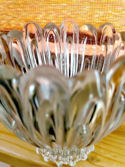 Антикварна кристална масивна тежка дизайнерска маркирана ваза колекция