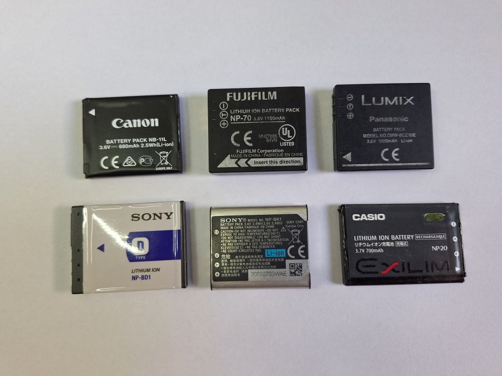 Батерии за фотоапарати NB-11L ,NP-BD1 ,NP-70 ,NP-BK1,DMW-BCE10E ,NP-20