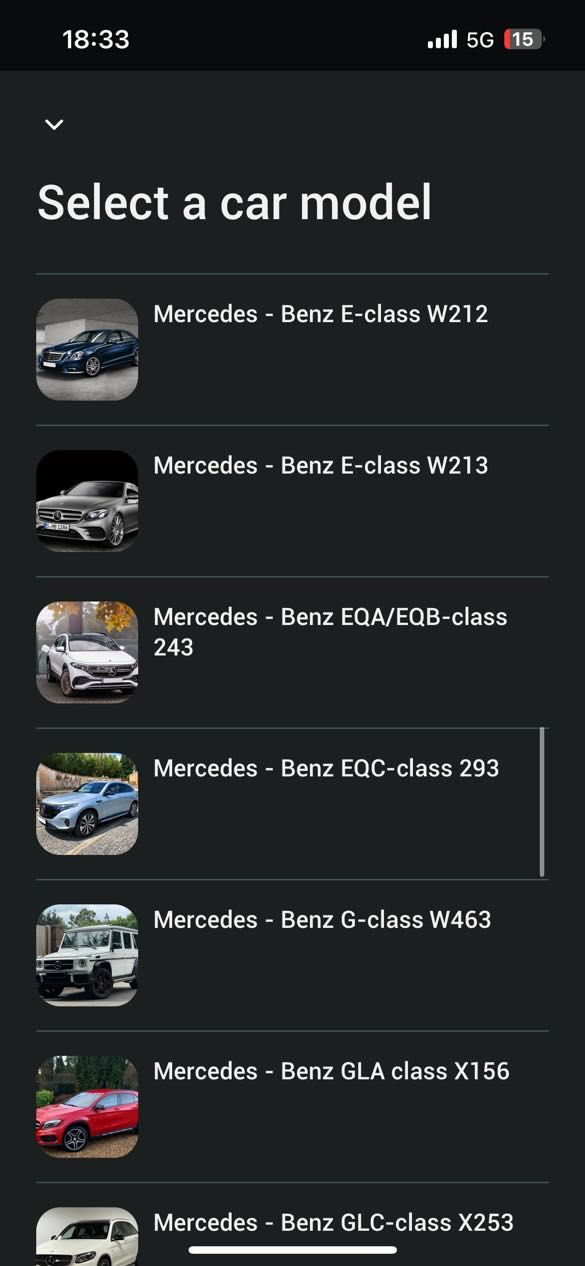 Автодиагностика на Mercedes активиране на AMG logo видео в движение