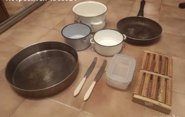 Голям ЛОТ тенджера,тиган,тава,ножове евтино