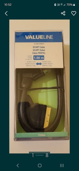 SET 2 Cablu Scart + Alte Accesorii TV/Telefon fix -15 LEi