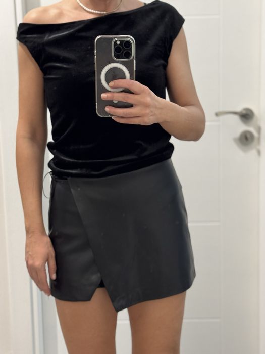 Пола кожена Манго Mango