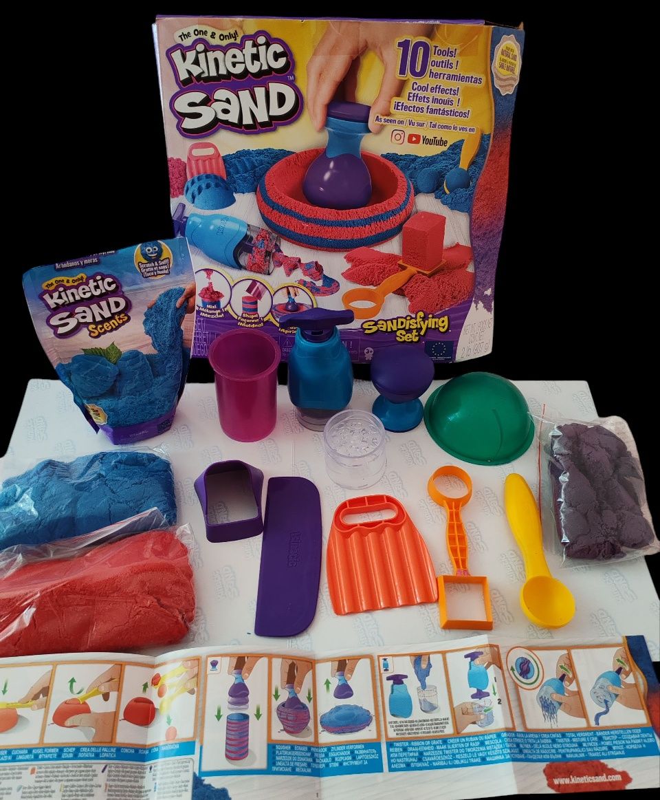 Комплект Kinetic Sand - Мега аксесоари + пакет пясък. Несъхнещ