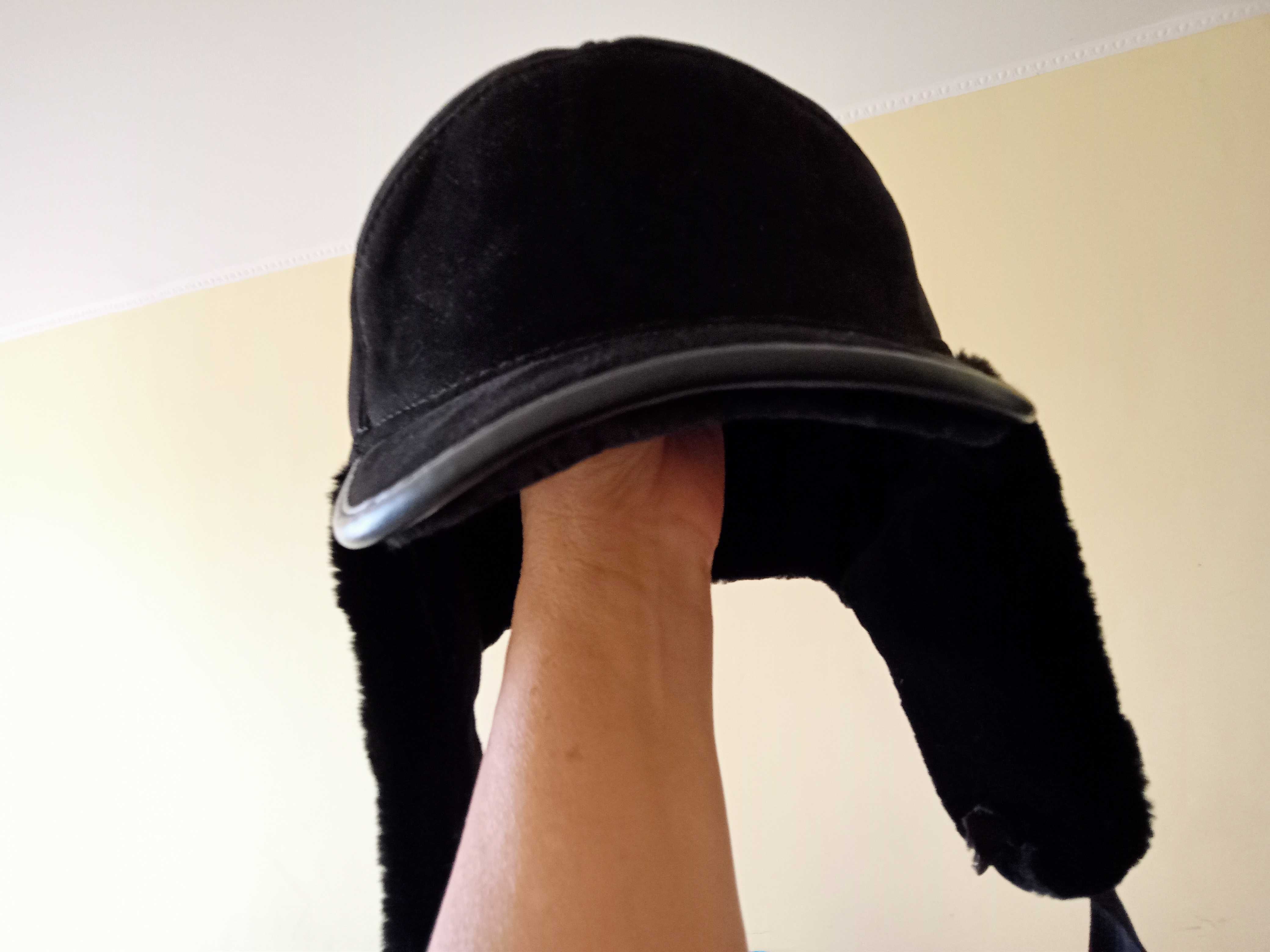 Натуральная шапка ушанка мужская
