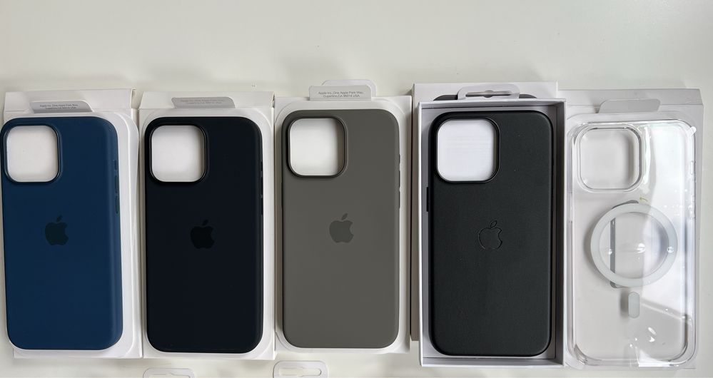 iPhone 13 14 15 | Pro | Pro Max husa Magsafe Silicon Piele Transparent