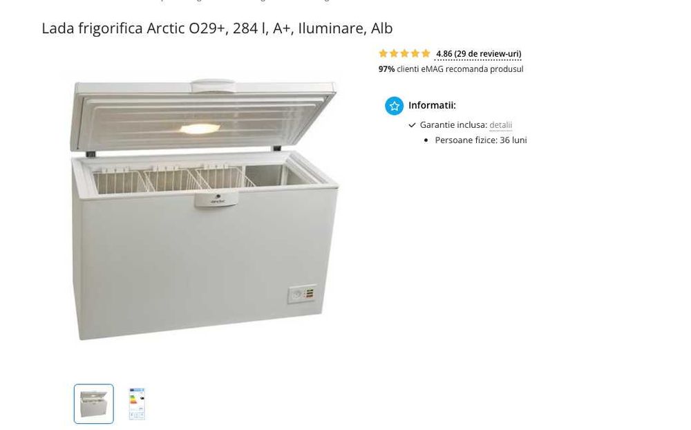 Congelator Artic o29+