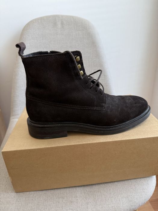 Мъжки ботуши от естествена кожа Massimo Dutti