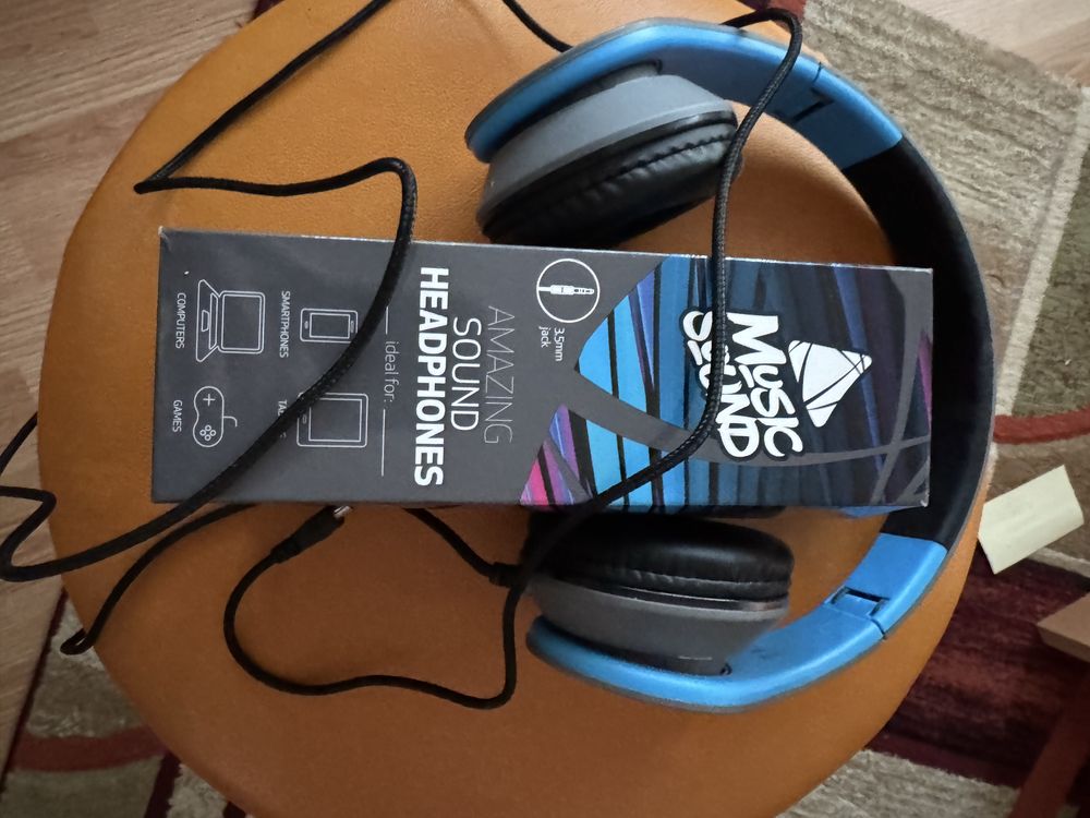 Casti Music Sound mufa jack 3.5