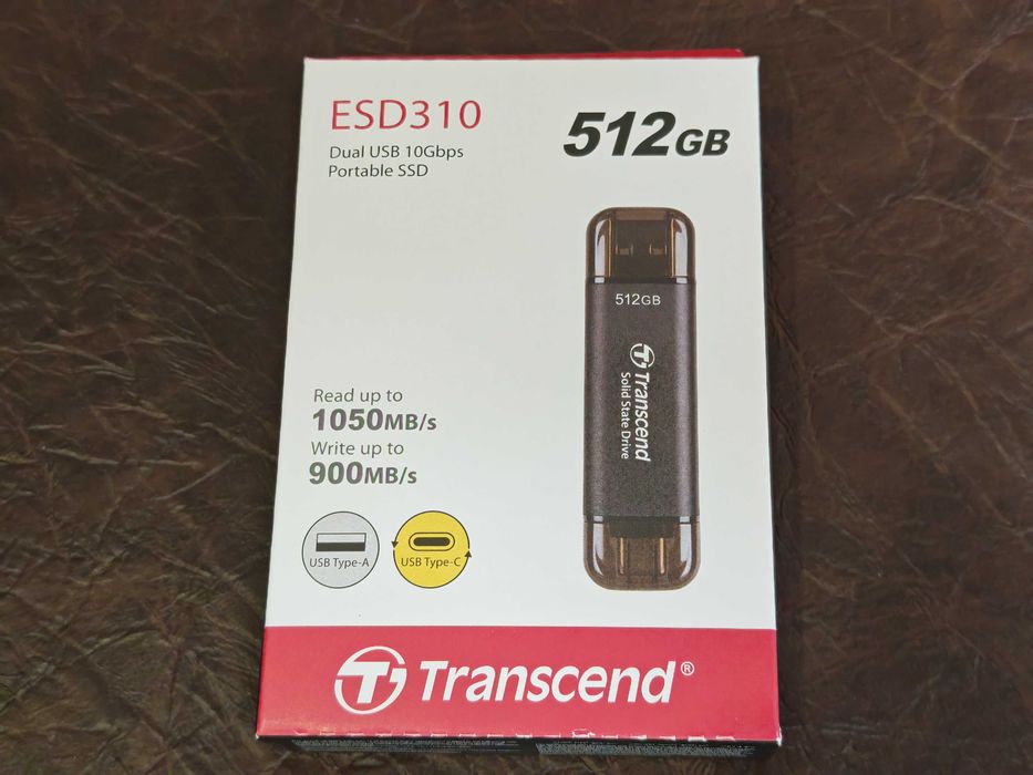 Transcend esd310 512Gb външен диск.