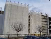 Plasa protectie schela, Alb/Verde | Plasa schela pentru Constructii