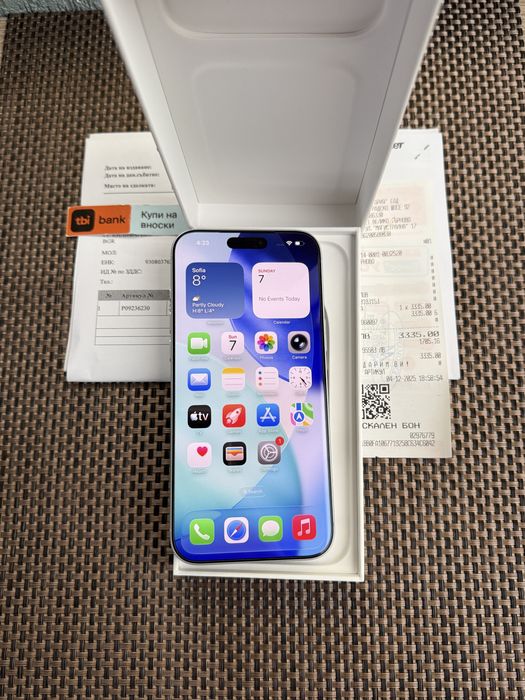 512!*НОВ*iPhone 17 Pro Max *Silver айфон 17 про макс бял 512