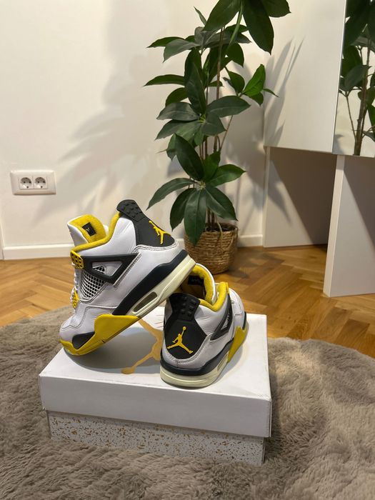 Încălțăminte unisex, din piele, model jordan 4 (original)