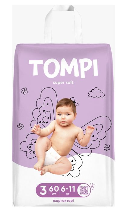 Детские подгузнике Томпи, размер 3, 6-11кг,