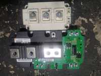 Radiator aluminiu, module igbt și condensatori electrolitici