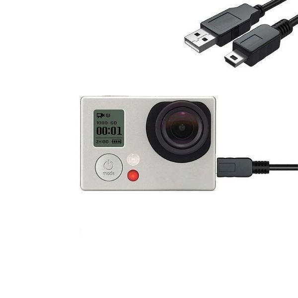 Мини usb кабел за gopro hero 1/2/3/3+/4/4s/hd, Черен