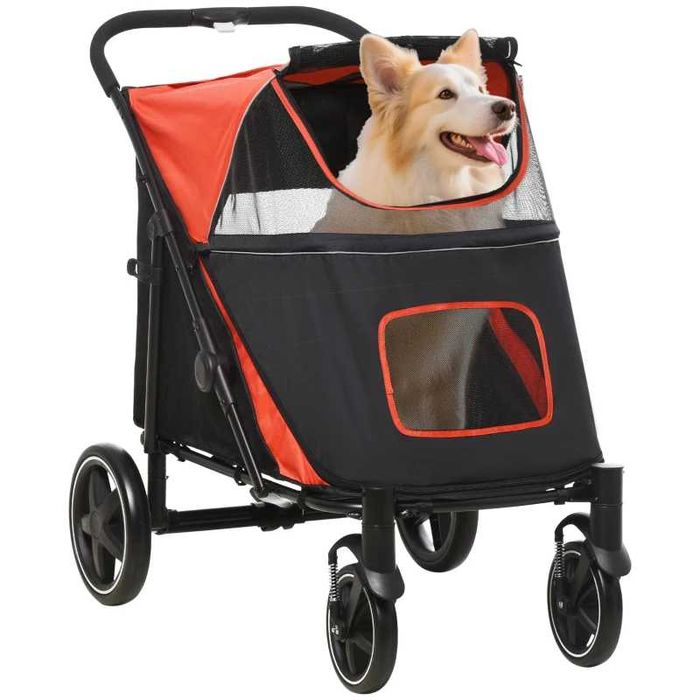 Сгъваема количка за кучета PawHut