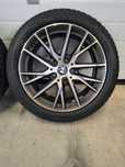 Jante aliaj BMW r17 seria 1 F40 F44 5x112 anvelope iarna 195 55 17