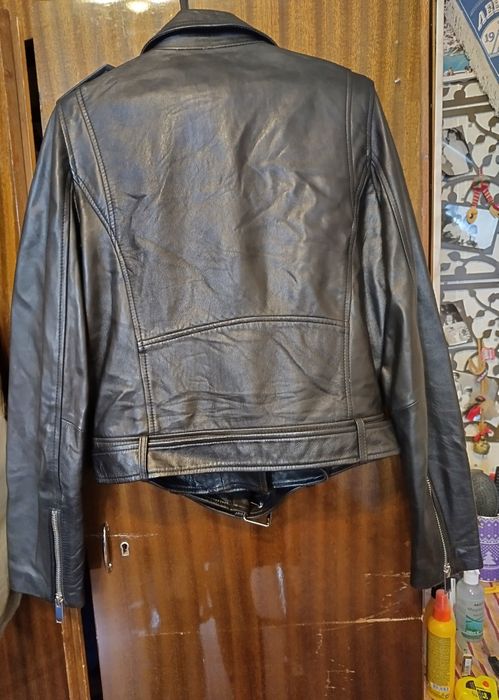 Дамско кожено яке "Zara" - ест. кожа