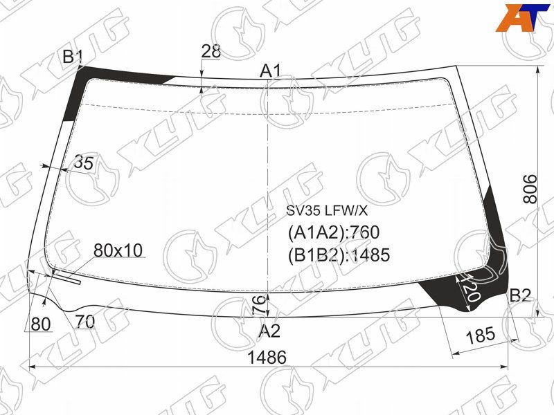 Стекло лобовое  Toyota Camry