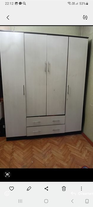 Гарнитур шкаф и две кровати