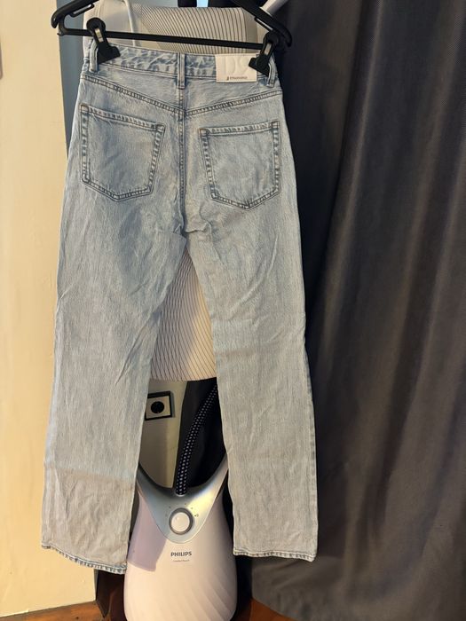 Дънки Stradivarius Straight high waist