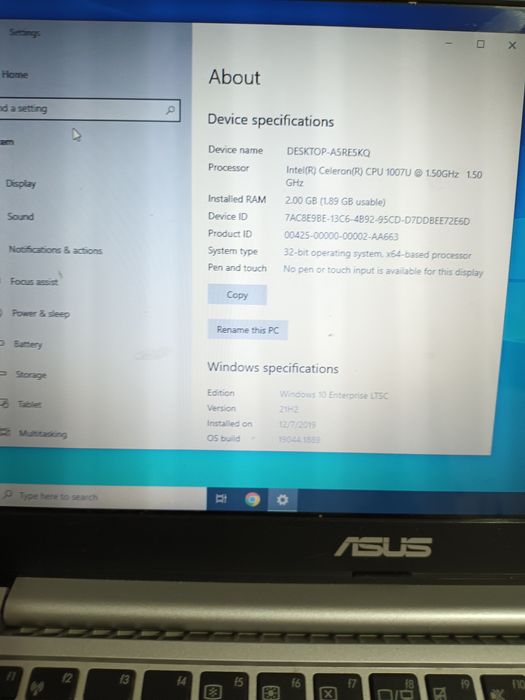 Laptop Asus second-hand