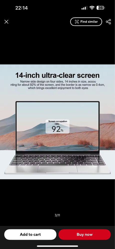 Notebook 14.1, 16 GB RAM, 512 GB memorie
