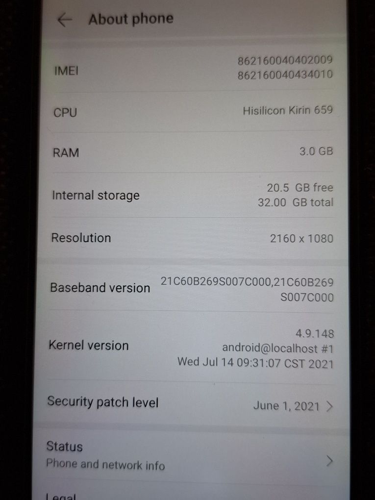 Huawei Smart, Huawei P Smart Z, Redmi note 9