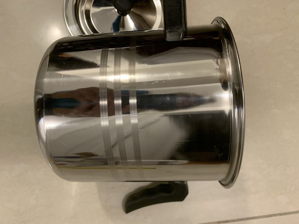 Oala lapte 2,5 l din inox, capac