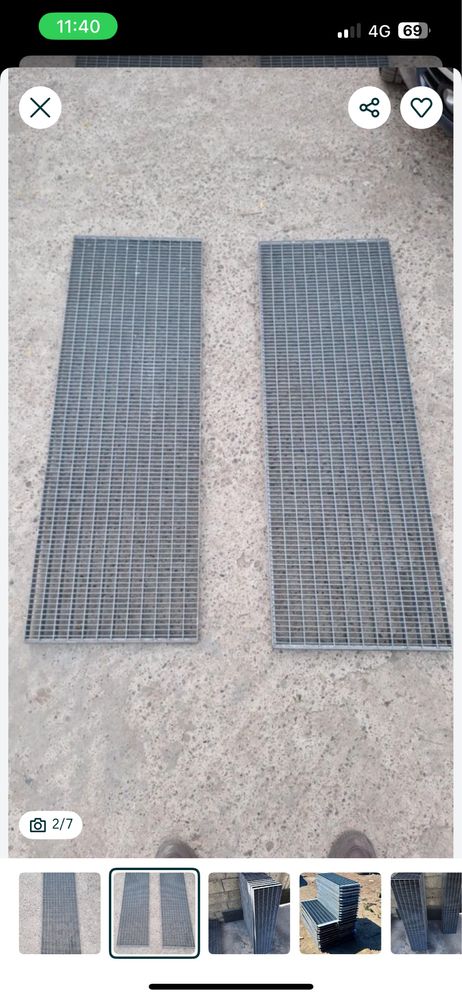 Trepte zencate galvanizate