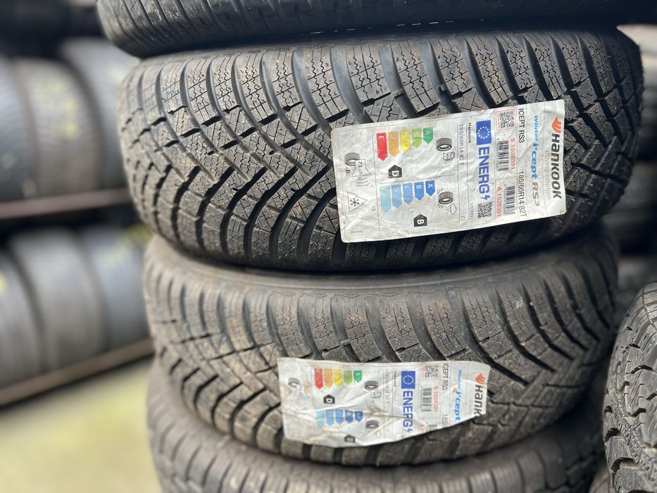Două anvelope de iarnă m+s 185/60R14 noi Hankook!