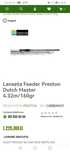 Vând lanseta feeder Preston dutch master 4.32m - 160gr.
