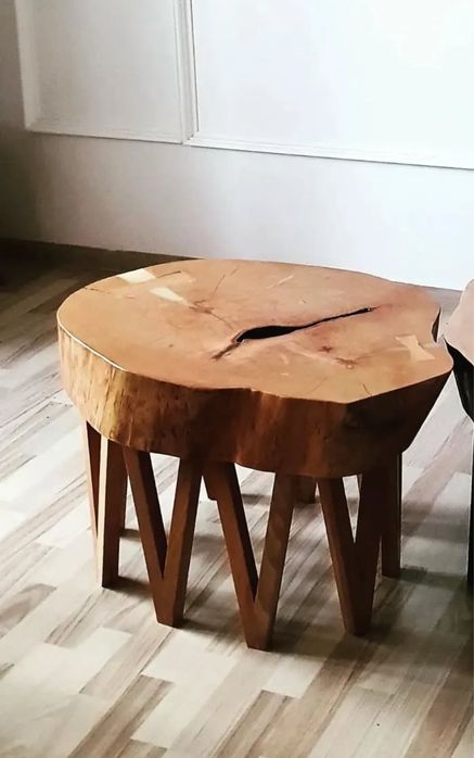 Masa de cafea - trunchi lemn